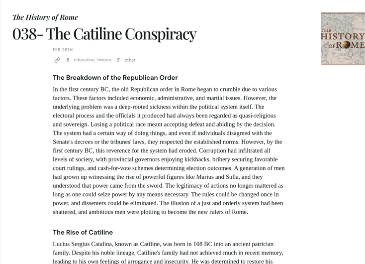 A sample of a newsletter about the “Deep Questions with Cal Newport